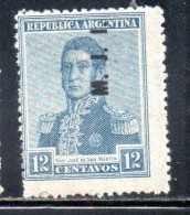 ARGENTINA 1917 OFFICIAL DEPARTMENT STAMP OVERPRINTED M.J.I. MINISTRY OFJUSTICE AND INSTRUCTION MJI 12c MH - Service