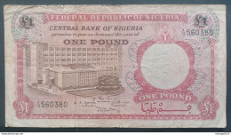 BANKNOTE نيجيريا NIGERIA 1 POUND 1958 - Nigeria