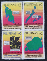 Philippines Guerrilla Units Of World War II 1993 Area Map (stamp) MNH - Philippines