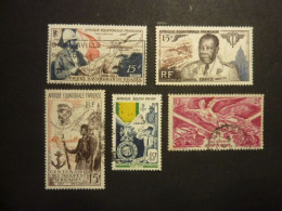 AFRIQUE EQUATORIALE FRANCAISE, Années 1946-1957, LOT Poste YT  N° 229 +  Poste Aérienne YT N° 43-55-61-62 Oblitérés - Used Stamps