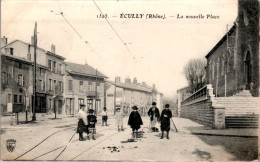 Ecully La Nouvelle Place Rhône 69130 N°1525 Cpa Voyagée En 1907 En TB.Etat - Autres & Non Classés