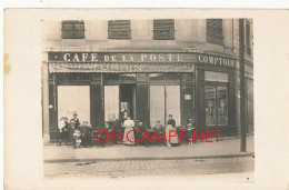 COMMERCE // CAFE / CAFE DE LA POSTE - COMPTOIR / CAFE TURRIN / Carte Photo - Cafés