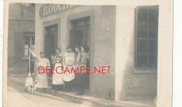 COMMERCE // BOUCHERIE    Devanture Animée / CARTE PHOTO - Cafés