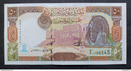 BANKNOTE SYRIA SIRIE 50 POUNDS CITADEL OF ALEPPO 1998 UNCIRCOLATED - Syrien