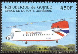 GUINEA - 1v - MNH - Helicopter - Helicopters - Boeing - Hubschrauber Helicópteros Elicotteri Hélicoptère - Hélicoptères