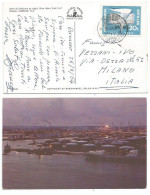 Nederland Antillen Shell Refinery Curacao Pcard 26sep1964 With Regular Air Service NL/Antilles C.20 Solo Franking - Curaçao