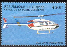 GUINEA - 1v - MNH - Helicopter - Helicopters - BELL - Hubschrauber Helicópteros Elicotteri Hélicoptère - Hubschrauber