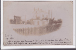 CESSON : Carte Photo De La Gare Vers 1900 - Bon état (2 Petits Plis D'angle) - Cesson