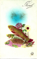 *CPA - 1er Avril       Poissons Et Fleurs - 1er Avril - Poisson D'avril