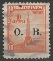 PHILIPPINES / DE SERVICE N° 78 OBLITERE - Philippines