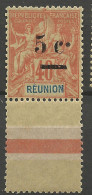 REUNION N° 52 Variétée Point Après C Plus Haut NEUF** LUXE SANS CHARNIERE / Hingeless / MNH - Neufs