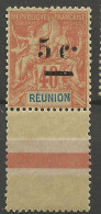 REUNION N° 52 Variétée Point Après C Plus Haut NEUF** LUXE SANS CHARNIERE / Hingeless / MNH - Unused Stamps