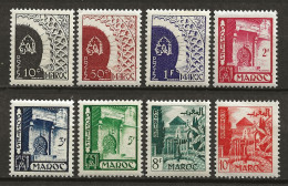 MAROC Colo:, *, N° YT 277 à 284, Série, Ch., TB - Unused Stamps