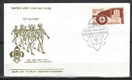 INDE. N°243 Sur Enveloppe 1er Jour (FDC) De 1968. Scoutisme. - Lettres & Documents