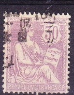 FRANCE Timbre Oblitéré N° 128, Type Mouchon Retouché 30c Violet - 1900-02 Mouchon