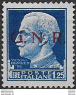 1943 Repubblica Sociale Lire 1,25 G.N.R. Brescia I MNH Sassone N 480/I - Otros & Sin Clasificación