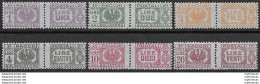 1946 Italia Luogotenenza Pacchi Postali 6v. Bc MNH Sassone N. 60/65 - Other & Unclassified