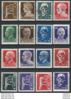 1943 Repubblica Sociale G.N.R. Brescia I 16v. MNH Sassone N 470/I-480I - Other & Unclassified