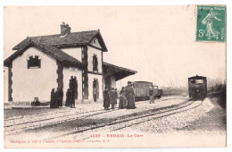 Rebais - La Gare - Train - édit. A. Rep Et Filliette 4539 + Verso - Rebais