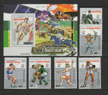 Mauritania 1990 Olympic Games Barcelona, Space, Equestrian, Handball, Hockey, Table Tennis Set Of 6 + S/s MNH - Estate 1992: Barcellona