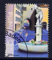 Suisse // 2006  // Fontaine, Découpé Oblitéré Du Bloc-feuillet NABA II Baden No. 95 - Used Stamps