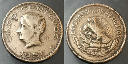 Monnaie Mexique - 1951 - 5 Centavos - México