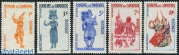Cambodia 1967 Royal Ballet 5v, Mint NH, Performance Art - Dance & Ballet - Dance