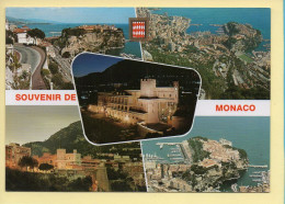 Monaco : Souvenir De Monaco / Multivues / Blason (voir Scan Recto/verso) - Multi-vues, Vues Panoramiques