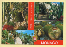 Monaco : Souvenir Du Jardin Exotique / Multivues / Blason (voir Scan Recto/verso) - Exotischer Garten