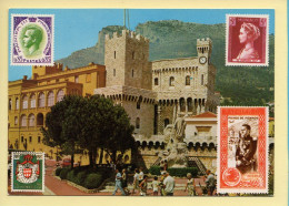 Monaco : Le Palais De S.A.S. Le Prince De Monaco Et Le Monument Commémoratif (animée) (voir Scan Recto/verso) - Prinselijk Paleis