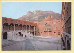 Monaco : Palais De S.A.S. Le Prince De Monaco / La Cour D'honneur Et Son Escalier / Carte Toilée (voir 2 Scans) - Palais Princier