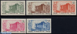 French India 1939 150 Years French Revolution 5v, Unused (hinged), History - History - Art - Castles & Fortifications - Ongebruikt