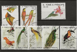 Kolibris + Exotische Vögel, Hummingbirds + Exotic Birds - 2 ⊙ Sätze São Tomé + Príncipe - Colibris