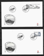 2003 Joint Greenland And Denmark, 2 FDC'S GREENLAND WITH STAMP: Greenland Expedition - Gemeinschaftsausgaben