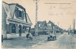 80 // CHAULNES    Avenue De La Gare     Bazar à Gauche - Chaulnes