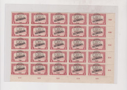 HUNGARY ROMANIA  1919 1 Leu  Bloc Of 25   MNH - Unused Stamps