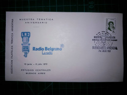 ARGENTINE, Enveloppe, Commémorative De "Exposition Philatélique Anniversaire En Hommage à Radio Elgrano, Juillet 1972" - FDC