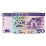 Macao, 20 Patacas, 1999, 1999-12-20, KM:91a, NEUF - Chine