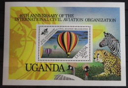 Uganda Block 46 Mit 406 Postfrisch Luftfahrt #FS380 - Ouganda (1962-...)