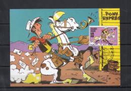 Année 1990 : Carte Maximum 2390 - Lucky Luke - Obli. Courcelles - 1981-1990