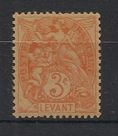 LEVANT - 1902-20 - N°YT. 11b - Type Blanc 3c Orange - Papier GC - Neuf Luxe ** / MNH / Postfrisch - Ungebraucht