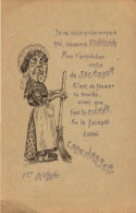Caricature De Vieilles Dames, 1er Avril, Lot De 3 Cartes - Antes 1900