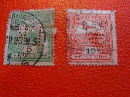 HONGRIE Perforé -oblitération - Used Stamps