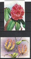 INDE. N°519-21 De 1977 Sur 3 Cartes Maximum. Fleurs. - Andere & Zonder Classificatie