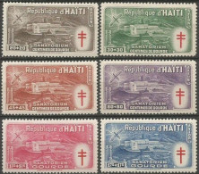 HAITI CORREO AEREO YVERT NUM. 47/52 ** SERIE COMPLETA SIN FIJASELLOS - Haiti