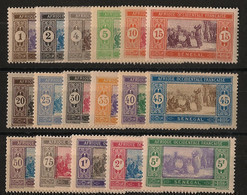SENEGAL - 1914-17 - N°YT. 53 à 69 - Série Complète - Neuf Luxe ** / MNH / Postfrisch - Unused Stamps