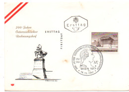 Österreich 1961 MiNr.: 1101 Rechnungshof Ersttag; Austria FDC Scott: 675 YT: 941 Sg: 1379 - FDC