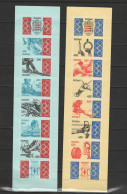 Monaco 1993 Olympic Games, Cycling, Judo, Rowing, Weightlifting Etc. Set Of 2 Stamp Booklets MNH - Sommer 1992: Barcelone