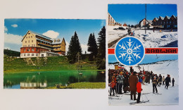 Ex-Yugoslavia-Lot 2Pcs-Vintage Postcard-Montenegro-Durmitor-ŽABLJAK-Hotel Durmitor(1977)-used With Stamp-#12 - Joegoslavië