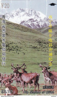 CHINA(Tamura) - Deers, Scenery Of Qilian, Tirage 20000, 10/93, Used - China